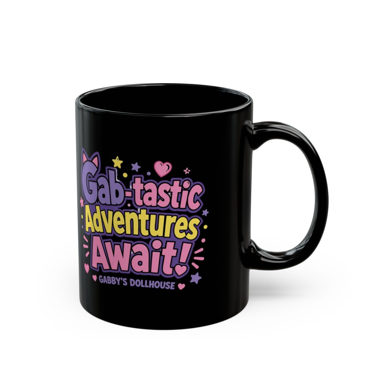 Gabby's Dollhouse "s Dollhouse, a children" Black Mug
