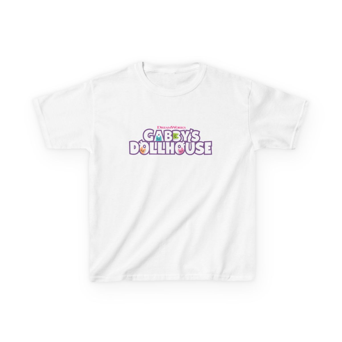 Gabby's Dollhouse Kids Tee | Pastel Logo Kids T-Shirt  | Gabby's Dollhouse