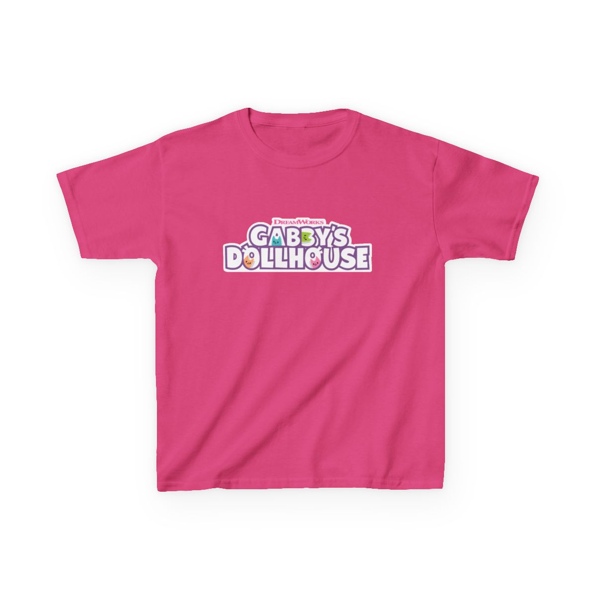 Gabby's Dollhouse Kids Tee | Pastel Logo Kids T-Shirt  | Gabby's Dollhouse - alternate angle 5, merchandise