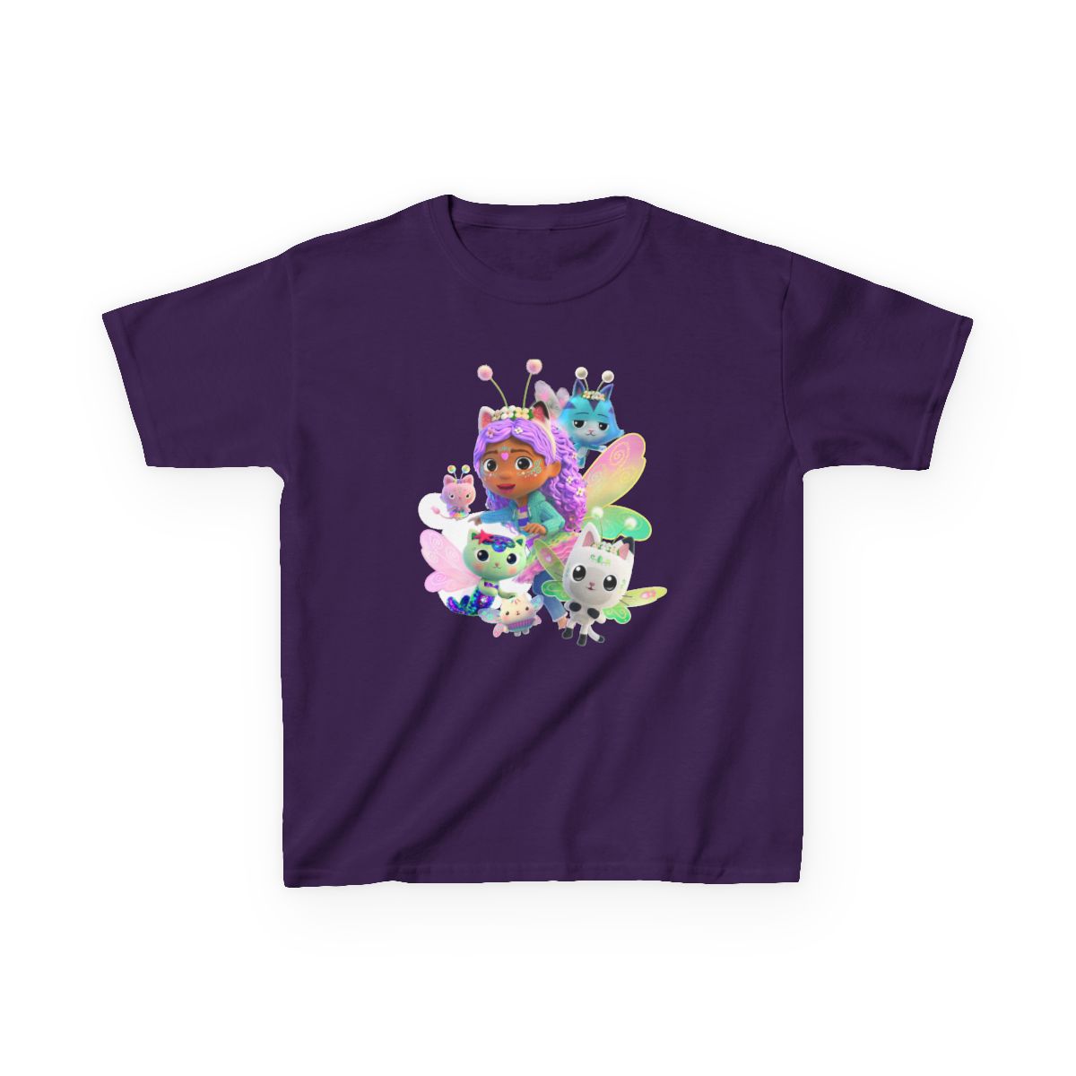 Fairy Companion Characters Kids T-Shirt | Magical Animal Party | Gabby's Dollhouse - alternate angle 4, merchandise